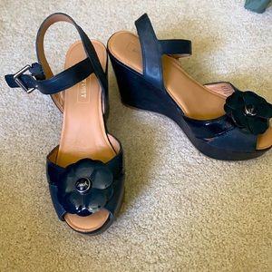 COPY - COACH Navy Wedges